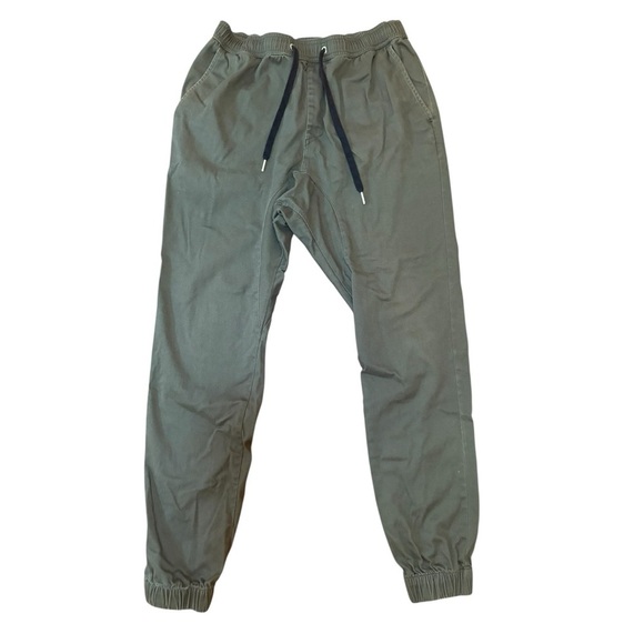 Zanerobe Other - ZANEROBE Sureshot Jogger Olive Green Cotton Stretch Elastic Waist Men’s Sz 36
